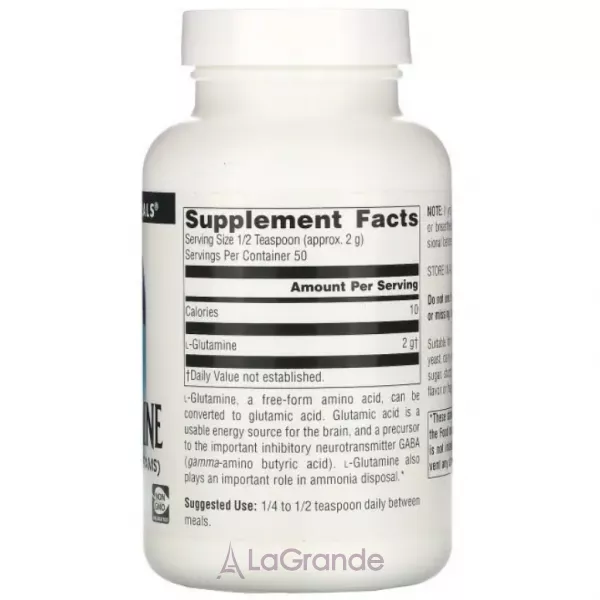 Source Naturals L-Glutamine Powder ������� ������� ��� ����� 