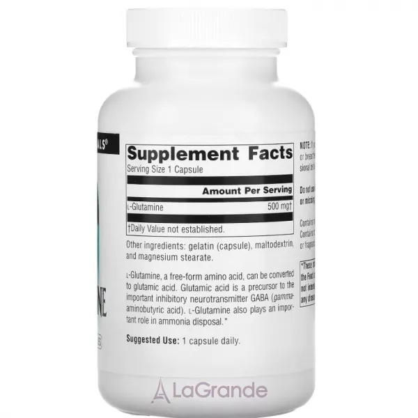 Source Naturals L-Glutamine 500 mg ������� ������� ��� ����� 