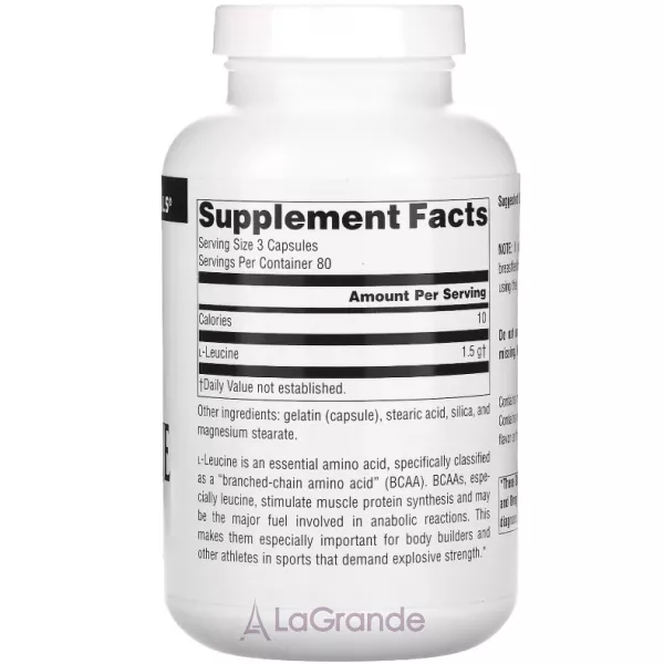 Source Naturals L-Leucine 500 mg ������� �������  ��� ����������  ������� � ������������ ��������� 