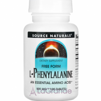 Source Naturals L-Phenylalanine 500 mg       