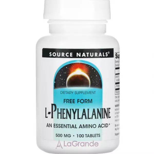 Source Naturals L-Phenylalanine 500 mg ������� ������� ��� �������� ������� ������� 