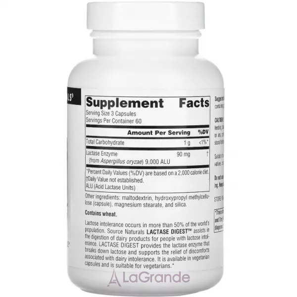 Source Naturals Lactase Digest ������� ������� ��� ����� � �������������� ������� 