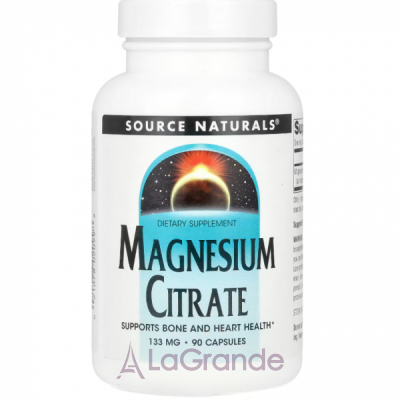 Source Naturals Magnesium Citrate  133 mg     '    