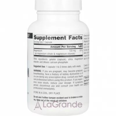 Source Naturals Magnesium Citrate  133 mg     '    