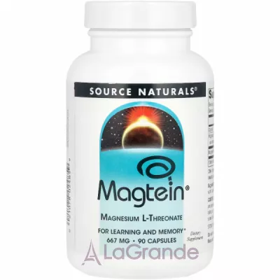 Source Naturals Magtein Magnesium L-Threonate 667 mg      ' 