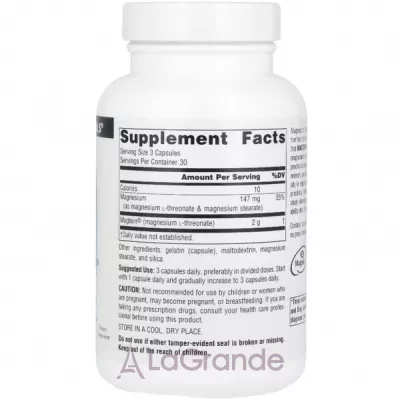 Source Naturals Magtein Magnesium L-Threonate 667 mg      ' 