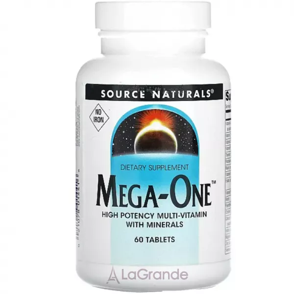 Source Naturals Mega-One No Iron �������� ������� �� ������� ��� �����