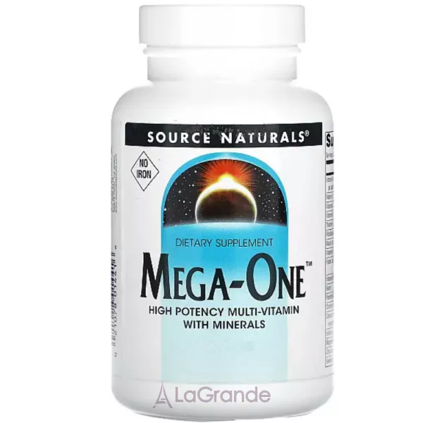 Source Naturals Mega-One No Iron �������� ������� �� ������� ��� �����