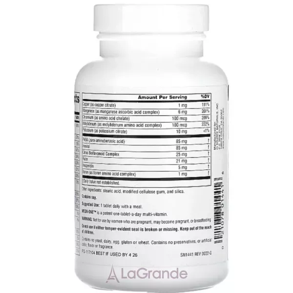 Source Naturals Mega-One No Iron �������� ������� �� ������� ��� �����