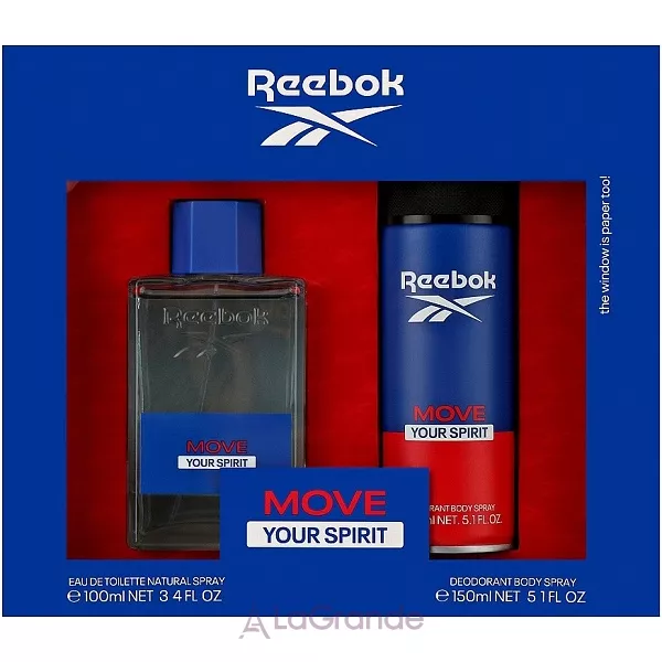 Reebok Move Your Spirit For Men ����� (��������� ���� 100 �� + ����������  150 ��)