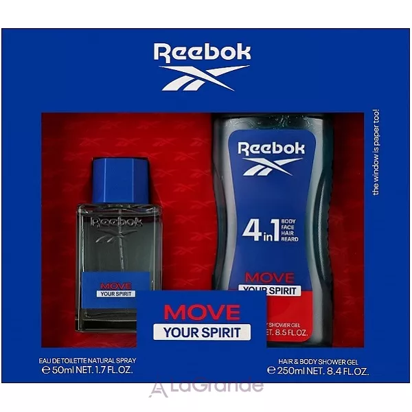 Reebok Move Your Spirit For Men ����� (��������� ���� 50 �� + ���� ��� ����  250 ��)
