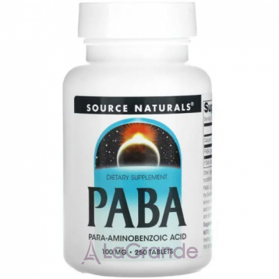 Source Naturals PABA 100 mg       