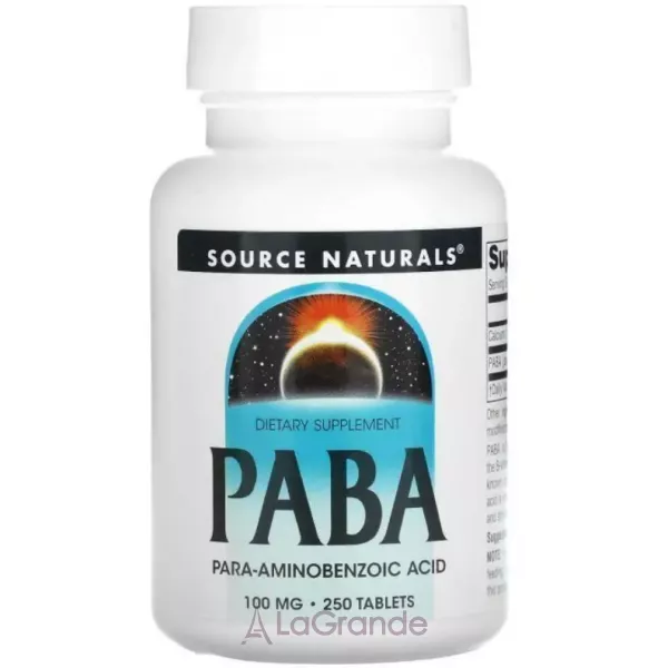 Source Naturals PABA 100 mg ������� ������� �������� ������ ��������� ������ 