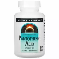 Source Naturals Pantothenic Acid 100 mg ������� �������  ��� ��������� ������  ������������� "������������ �������" 100 ��