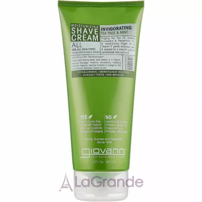 Giovanni Shave Cream Invigorating Tea Tree & Mint          '