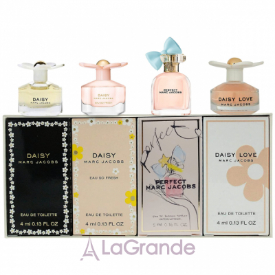 Marc Jacobs Mini Set By Marc Jacobs   (Perfect EDT + Daisy Love EDT + Daisy Eau So Fresh EDT + Daisy EDT)