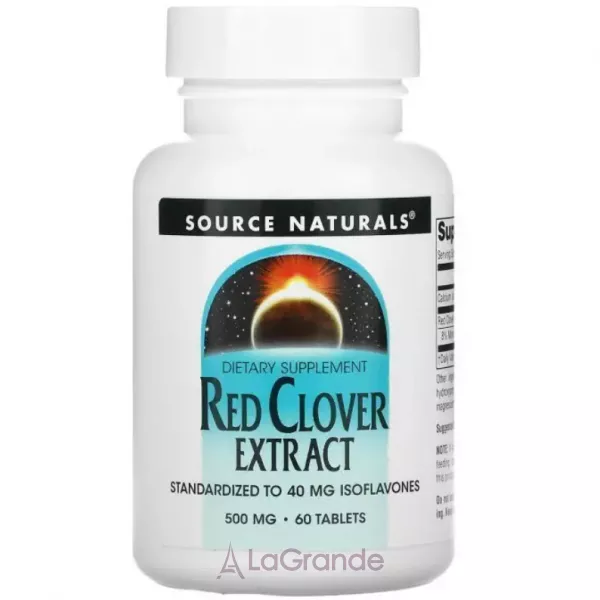 Source Naturals Red Clover Extract 500 mg ������� ������� ��� �������� �������-������� ������� 