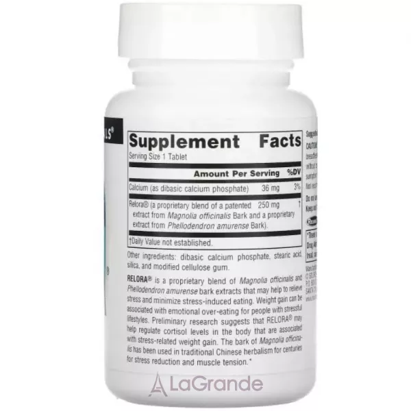Source Naturals Relora 250 mg ������� ������� ��� �������� ���� ��������� 