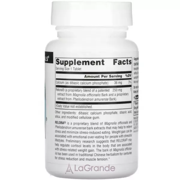 Source Naturals Relora 250 mg ������� ������� ��� �������� ���� ��������� 