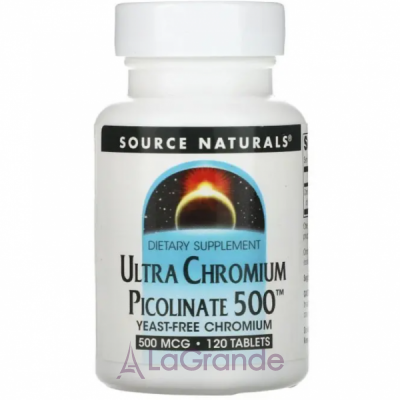 Source Naturals Ultra Chromium Picolinate 500         