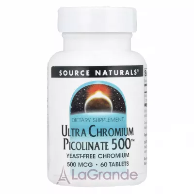 Source Naturals Ultra Chromium Picolinate 500         