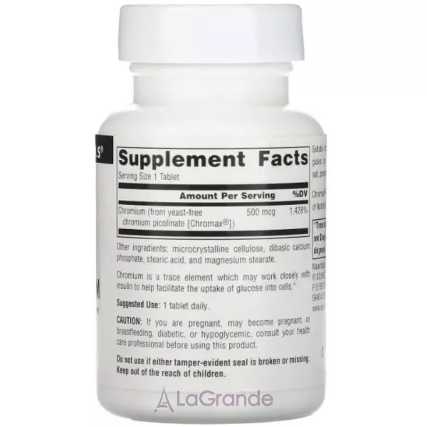 Source Naturals Ultra Chromium Picolinate 500 ������� ������� �������� ������������� ������� ������ � ����� 