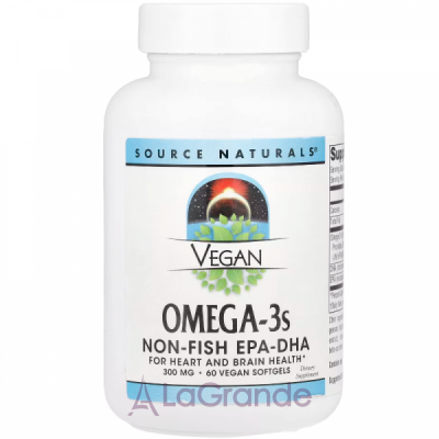 Source Naturals Vegan Omega-3S EPA-DHA 300 mg        -  