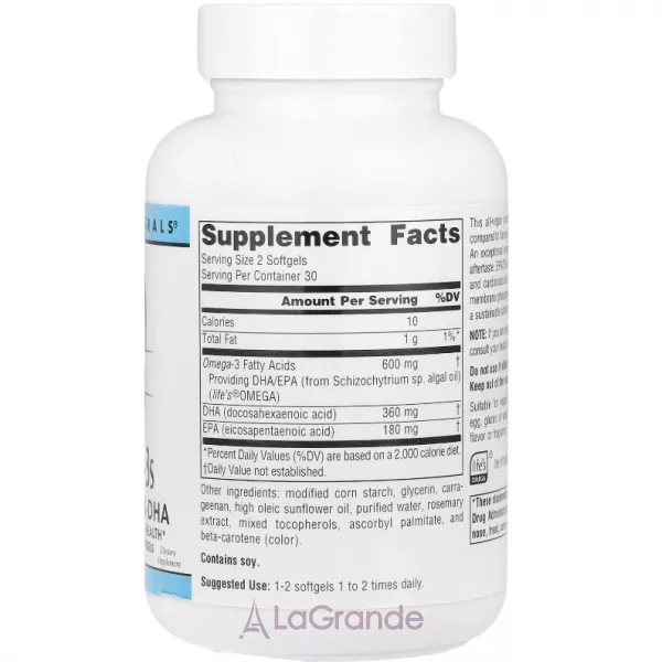 Source Naturals Vegan Omega-3S EPA-DHA 300 mg ������� ������� ������������ �������� ���������������� ����� � ��������-���������� ������� 