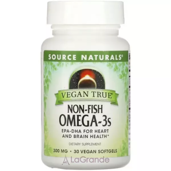 Source Naturals Vegan True Non-Fish Omega-3s 300 mg ������� ������� ������� ������� �������������� ����� �� �������-������� ������� 