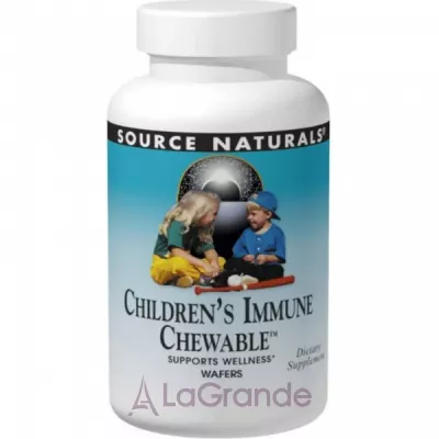 Source Naturals Wellness Children's Immune Chewable Delicious Berry Flavor         