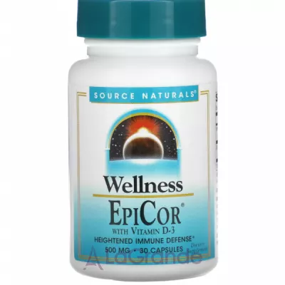 Source Naturals Wellness EpiCor with Vitamin D-3 500 mg       