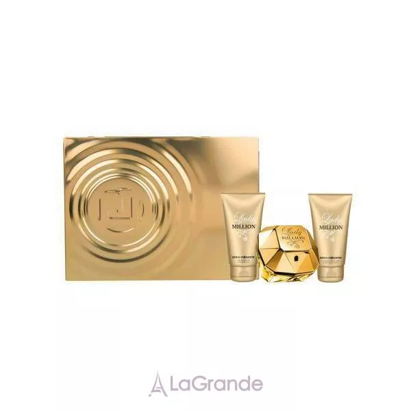 Paco Rabanne Lady Million ���� (����������� ���� 50 �� + ������� ��� ��� 50 �� + ���� ��� ���� 50 ��)