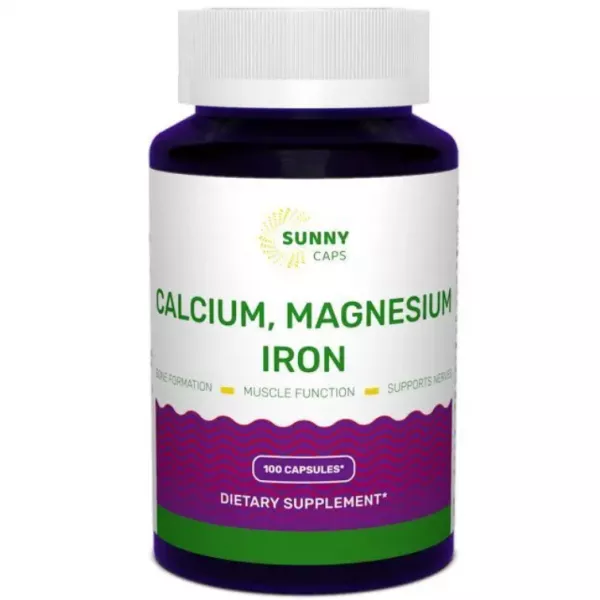 Sunny Caps Calcium Magnesium and Iron Powerfull ����������� �������  ��� ��������� �������, �������� � ��������-���������� ������� 