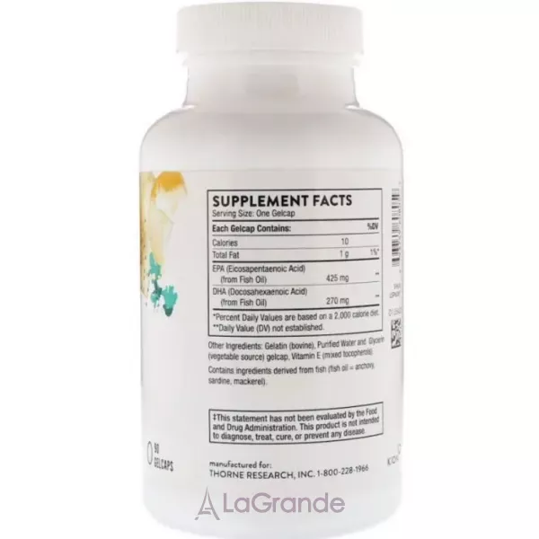 Thorne Research Super EPA ������� ������� ��� ��������� ������� , ��������-���������� ������� 