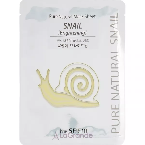 The Saem Pure Natural Mask Sheet Snail Brightening ����� �������� ���������