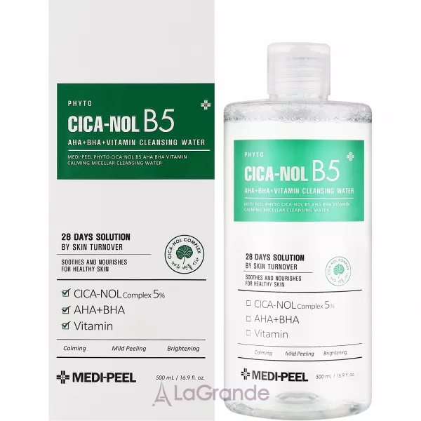 Medi-Peel Phyto Cica-Nol B5 AHA BHA Vitamin Calming Cleansing Water ������������� ����������� ����