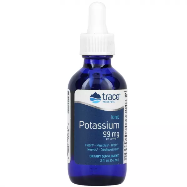 Trace Minerals Research Liquid Ionic Potassium - 99 mg per serving ������� ������� 
