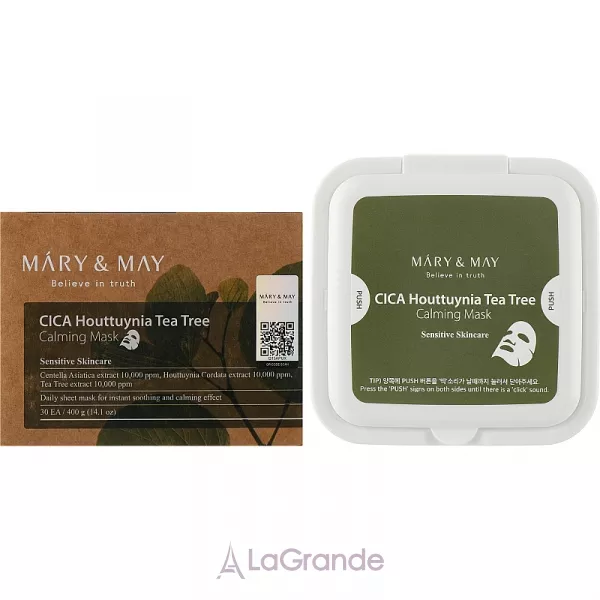 Mary & May CICA Houttuynia Tea Tree Calming Mask �������� ����� � ������������� ���������