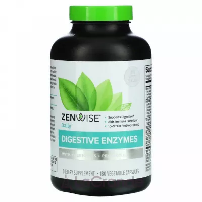 Zenwise Health Daily Digestive Enzymes with Prebiotics + Probiotics        
