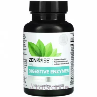 Zenwise Health Daily Digestive Enzymes with Prebiotics + Probiotics     '   