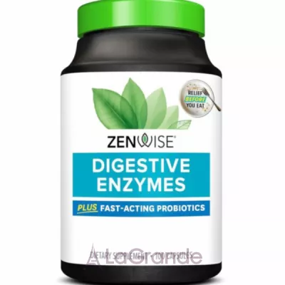 Zenwise Health Daily Digestive Enzymes with Prebiotics + Probiotics        