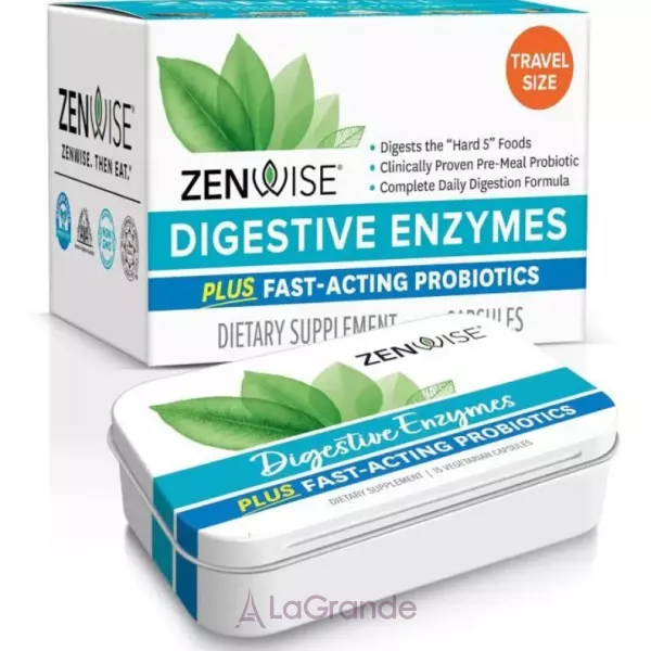 Zenwise Health Daily Digestive Enzymes with Prebiotics + Probiotics ������� ������� ��� ��������� �������� ��������������� ������� 
