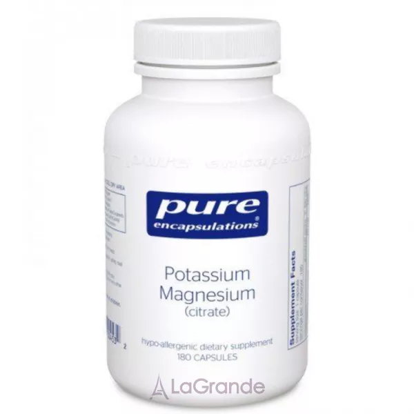 Pure Encapsulations Potassium Magnesium (citrate) ������� ������� ��� ��������� �������� ������� �������, �������� � ��������-���������� ������ 