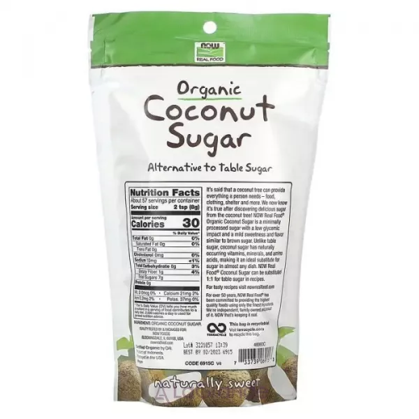 Now Foods Coconut Sugar Organic ���������� ��������� �����