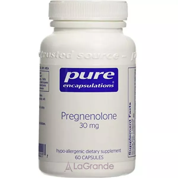 Pure Encapsulations Pregnenolone 30 mg ����������� ������� ��� ��������� �������� �������, ���������� � ������ 