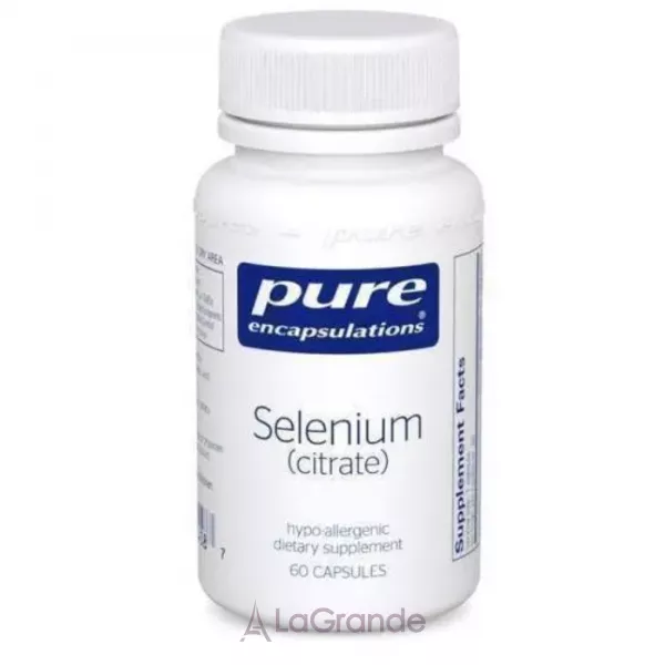 Pure Encapsulations Selenium (citrate) ����������� ������� ��� ��������� ��������  ������� 