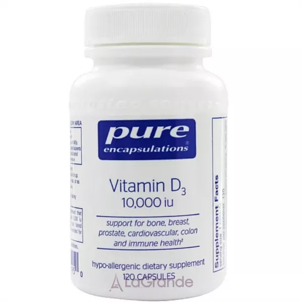 Pure Encapsulations Vitamin D3 10,000 iu ³���� D3 10,000 ��