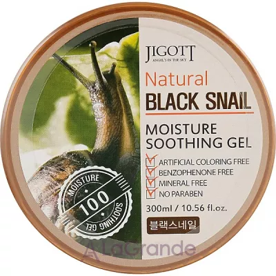 Jigott Natural Black Snail Moisture Soothing Gel          