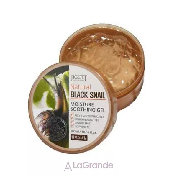 Jigott Natural Black Snail Moisture Soothing Gel ���� ��� ������� � ��� � ���������� ������ ������� �������