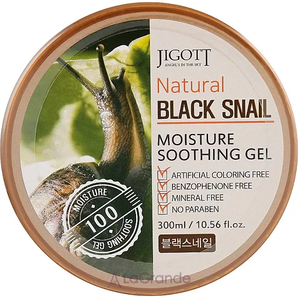 Jigott Natural Black Snail Moisture Soothing Gel ���� ��� ������� � ��� � ���������� ������ ������� �������